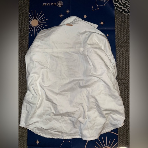 NWT Scotch & Soda White Denim Overshirt medium relaxed fit - Picture 9 of 9